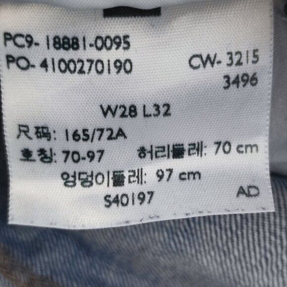 Levis 711 jeans women's W28/L32(29) medium washed denim blue skinny straight - Picture 7 of 16